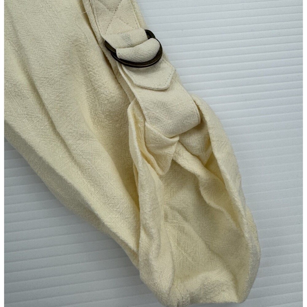 Ruby Rd Ivory Drape Front Cardigan Jacket Linen Blend Boho Size L Minimalist - Picture 4 of 14